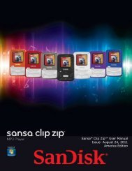 Table of Contents - SanDisk