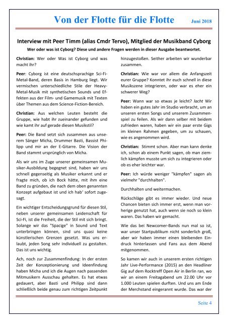 Starfleet-Gazette, Ausgabe 060 (Juni 2018)