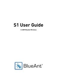 S1 User Guide - BlueAnt Wireless