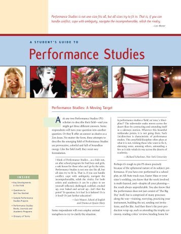 Performance Studies - iSites