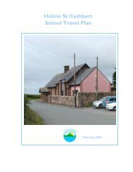 Holme St Cuthbert School Travel Plan - Cumbria County Council