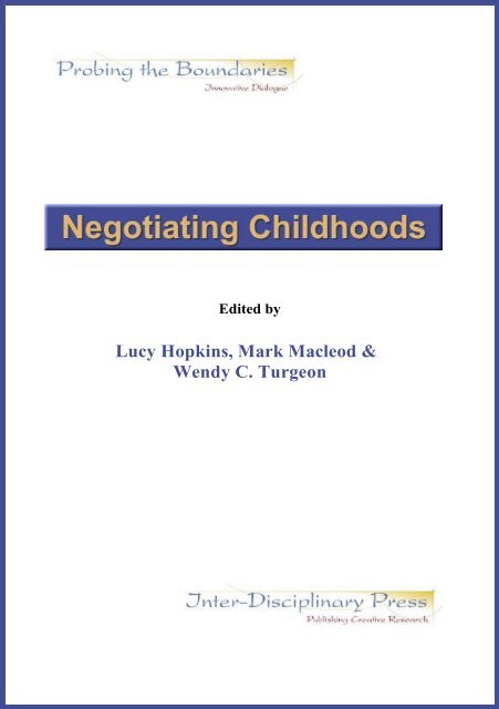 Negotiating Childhoods - Inter-Disciplinary.Net