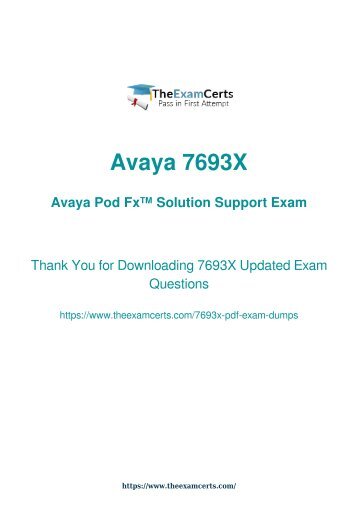 7693x Exam Dumps Valid 7693x PDF Demo