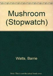 Download Mushroom (Stopwatch) - Barrie Watts [PDF File(PDF,Epub,Txt)]