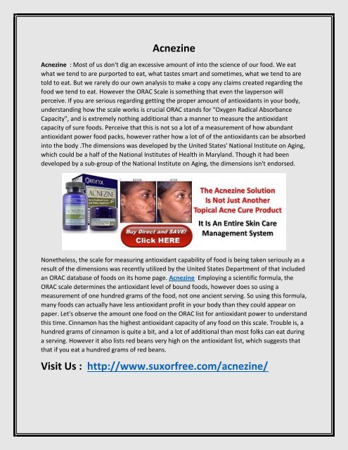 Acnezine: Erase Acne Fast Achieve YouthFul Skin Clarity!