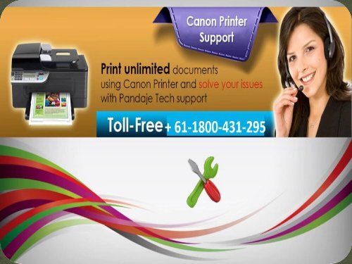 Canon printer technical support number Australia +61-1800-431-295