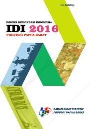 Indeks Demokrasi Indonesia Provinsi Papua Barat 2016