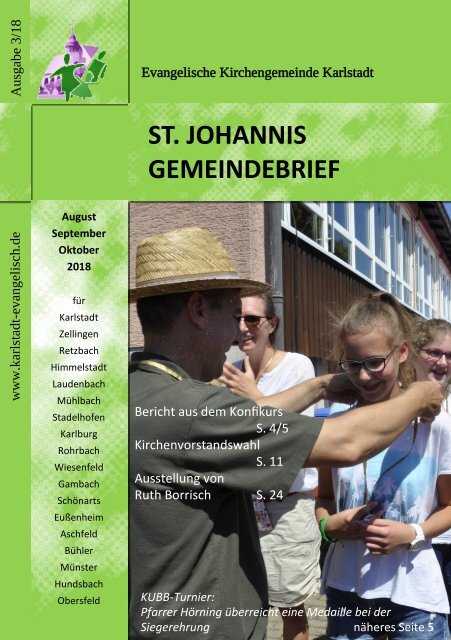 Gemeindebrief St. Johannis Aug Sept Okt 2018