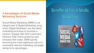 4 Advantages of Social Media Marketing Services