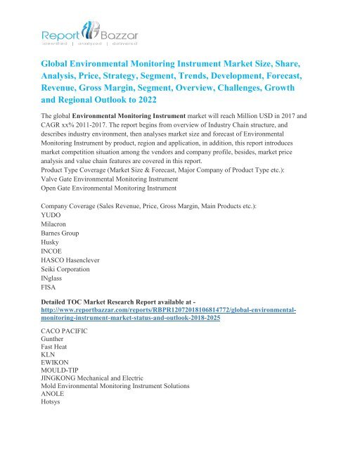 Environmental Monitoring Instrument