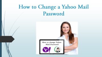 Easily Setps to Change Yahoo Password