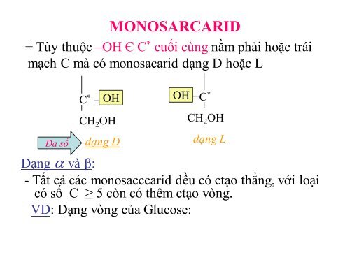 HÓA HỌC VÀ CHUYỂN HÓA GLLUCID