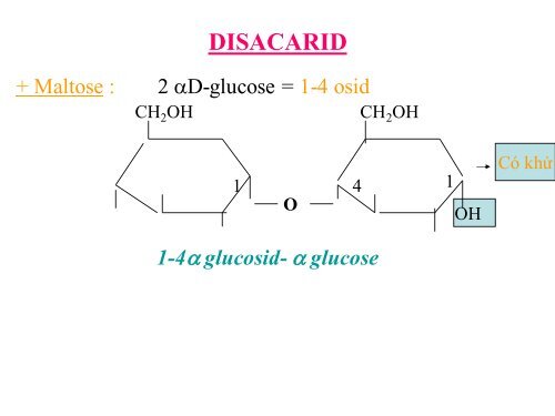 HÓA HỌC VÀ CHUYỂN HÓA GLLUCID