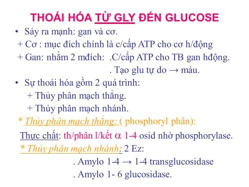 HÓA HỌC VÀ CHUYỂN HÓA GLLUCID