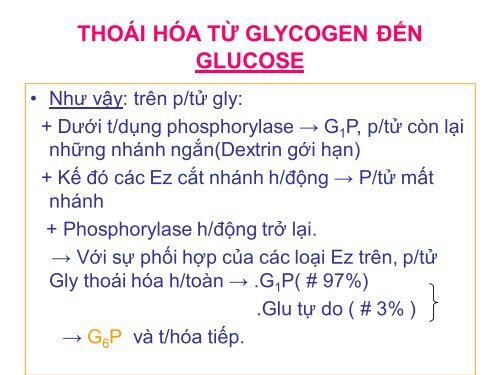 HÓA HỌC VÀ CHUYỂN HÓA GLLUCID