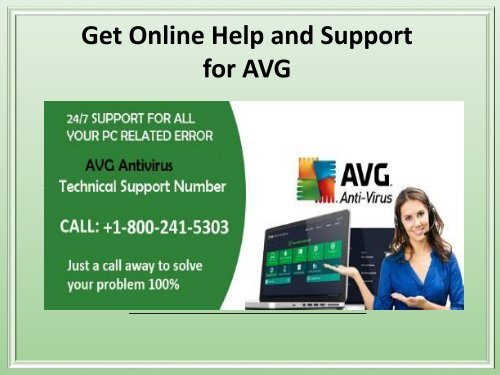 AVG customer support number 1-800-241-5303
