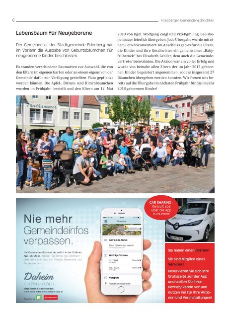 Gemeindezeitung Juli 2018