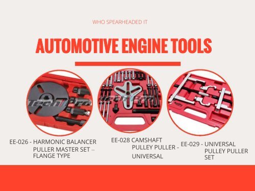 Automotive Engine Tools and Equipments
