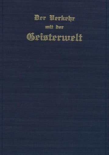 Greber Johannes-Der Verkehr mit der Geisterwelt