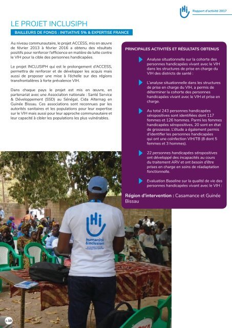 RAPPORT ANNUEL - PROGRAMME AFRIQUE CAP-OUEST- 2017