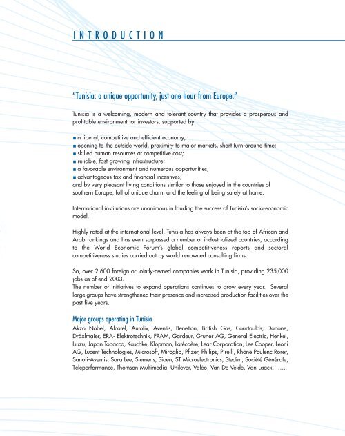 Mise en page 1 - Invest in Tunisia, The Foreign Investment ...
