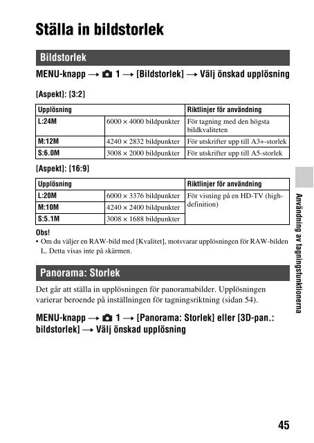 Sony SLT-A65K - SLT-A65K Consignes d&rsquo;utilisation Su&eacute;dois