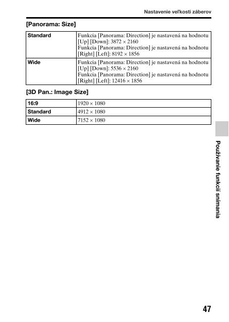 Sony SLT-A65K - SLT-A65K Consignes d&rsquo;utilisation Slovaque