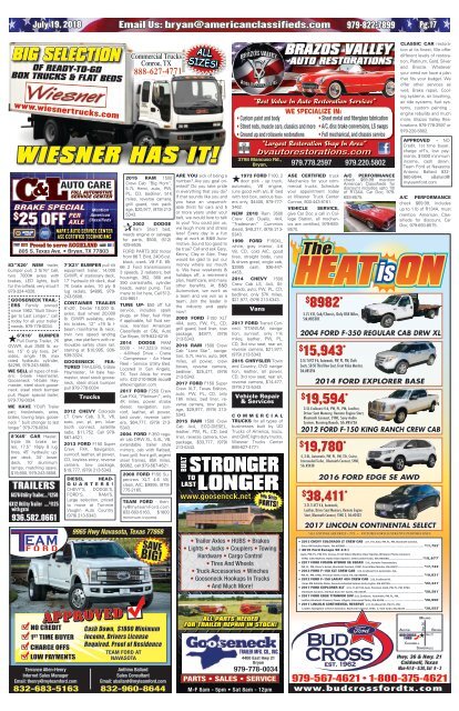 American Classifieds Thrifty Nickel July 19th Edition Bryan/College Station