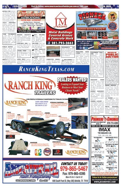 American Classifieds Thrifty Nickel July 19th Edition Bryan/College Station