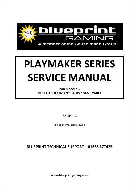 PLAYMAKER SERIES SERVICE MANUAL - Blueprint Gaming