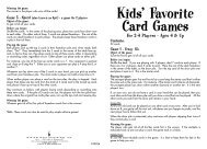 Kids Card Games Rules