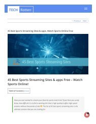 45 Best Sports Streaming sites