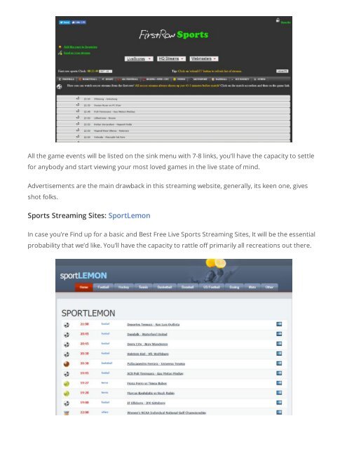sportlemon stream