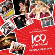 ANNUAL REPORT 2010 - PNE