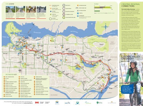 Central Valley Greenway Map Central Valley Greenway Route Map - Burnaby Cariboo R.v. Park