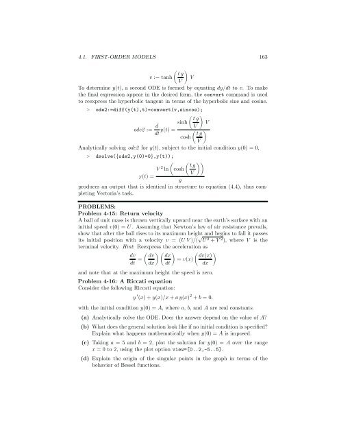 Computer Algebra Recipes