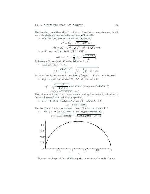 Computer Algebra Recipes