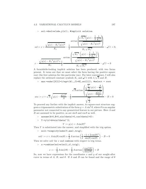 Computer Algebra Recipes