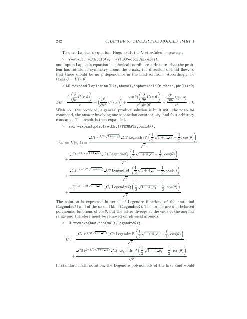 Computer Algebra Recipes