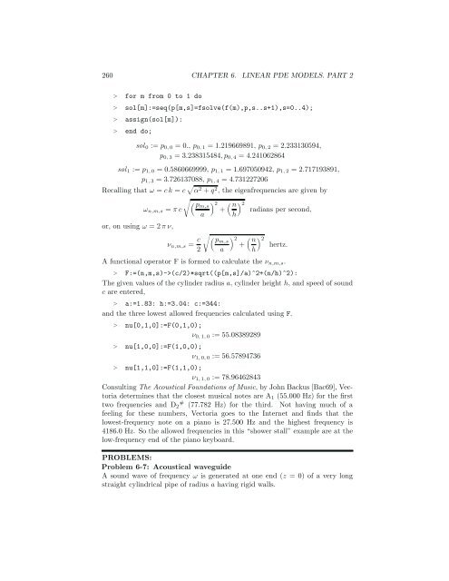 Computer Algebra Recipes