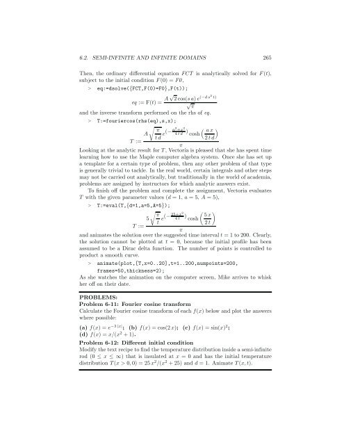 Computer Algebra Recipes