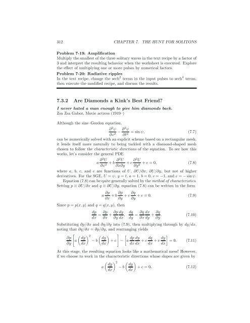 Computer Algebra Recipes