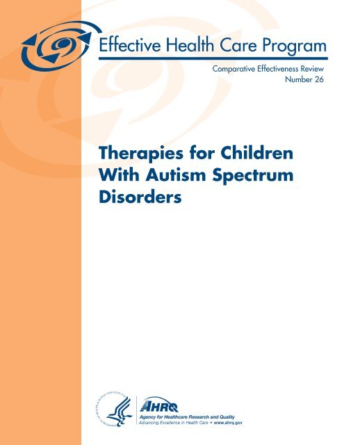 Therapies for Children With Autism Spectrum Disorders