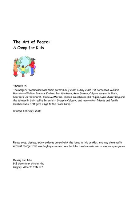The Art of Peace: A Camp for Kids - Carolyn Pogue