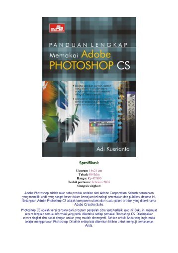 Panduan Lengkap Memakai Adobe Photoshop CS