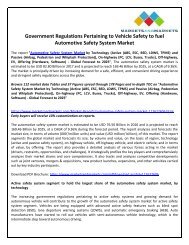 Automotive safety system market