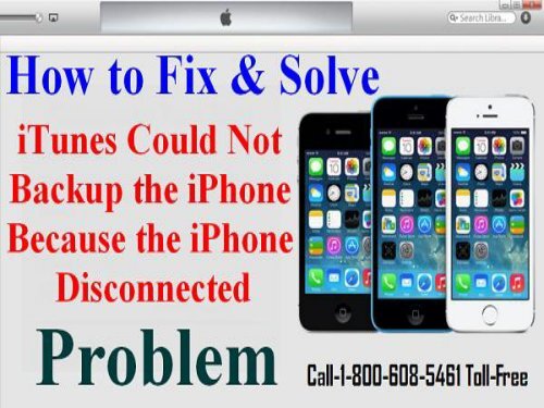 Call +1-800-608-5461 To Fix  iPhone Disconnected Error During Backup or Restore