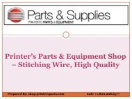 Buy Stitching Wire at Affordable Prices - Shop.PrintersParts