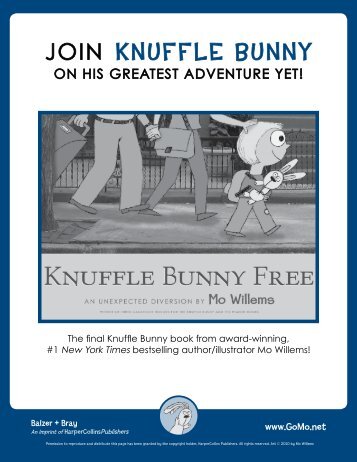 Knuffle Bunny Free Event Kit - HarperCollins Children's Books