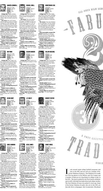 PG pdf: Fabulous 22 - Pittsburgh Post-Gazette